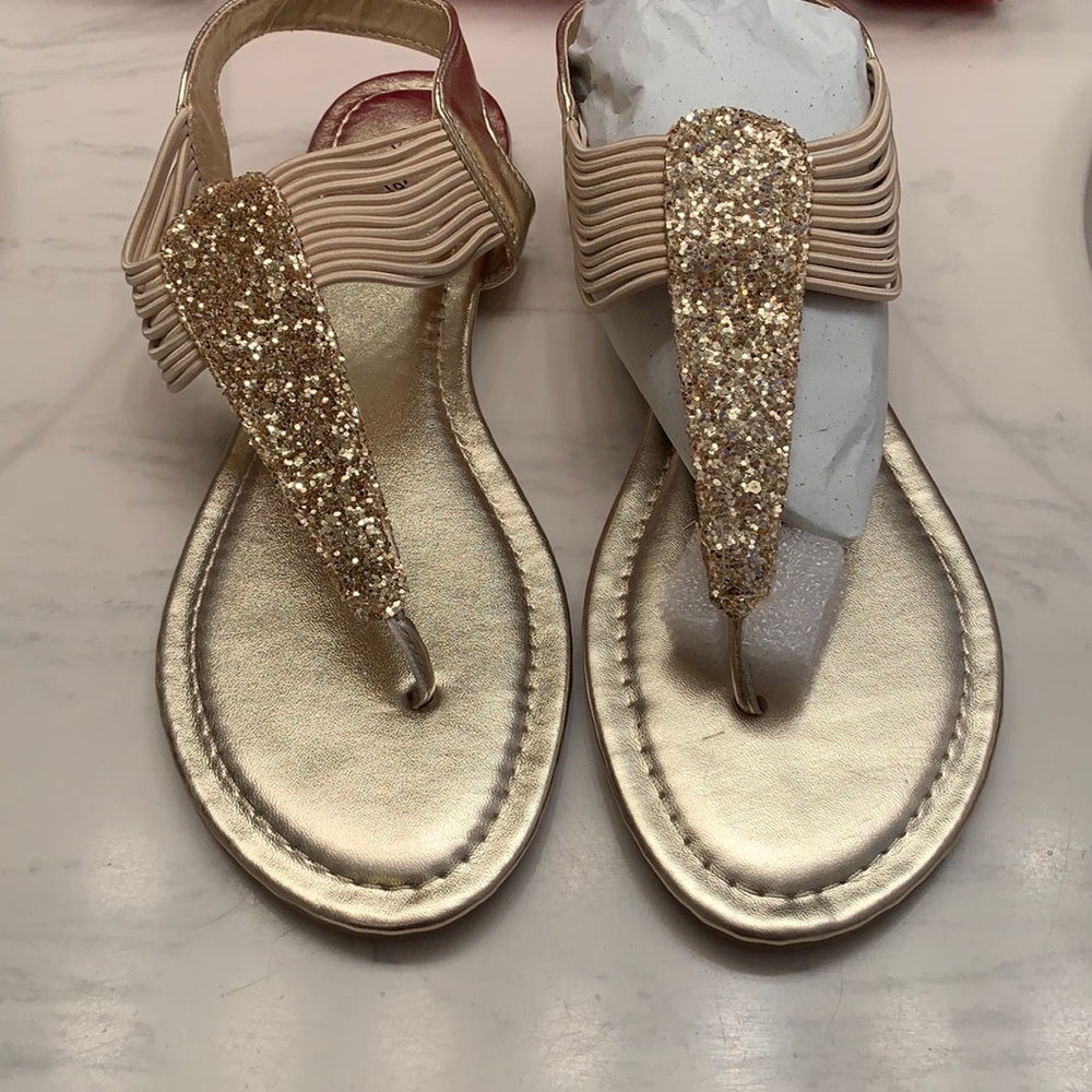 Gold sandals